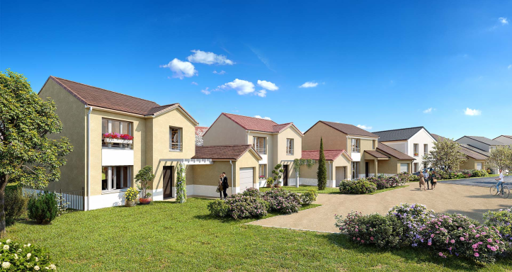 10 pavillons Kaufman & Broad à Houdan (78) construction et livraison