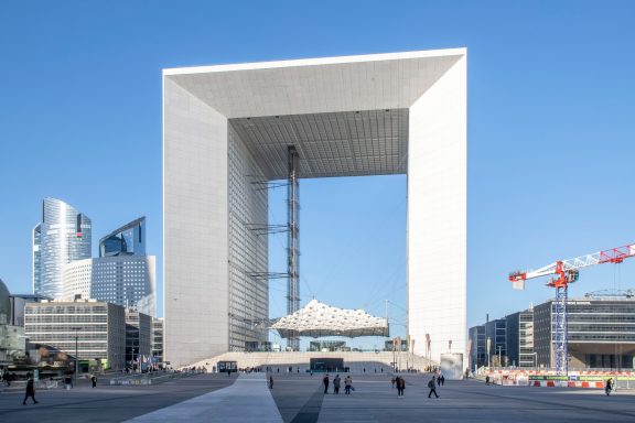 Arche de la Défense, construction avec le B.E.T. Serequip-Sige Arche de la Défense avec le B.E.T. Serequip-Sige